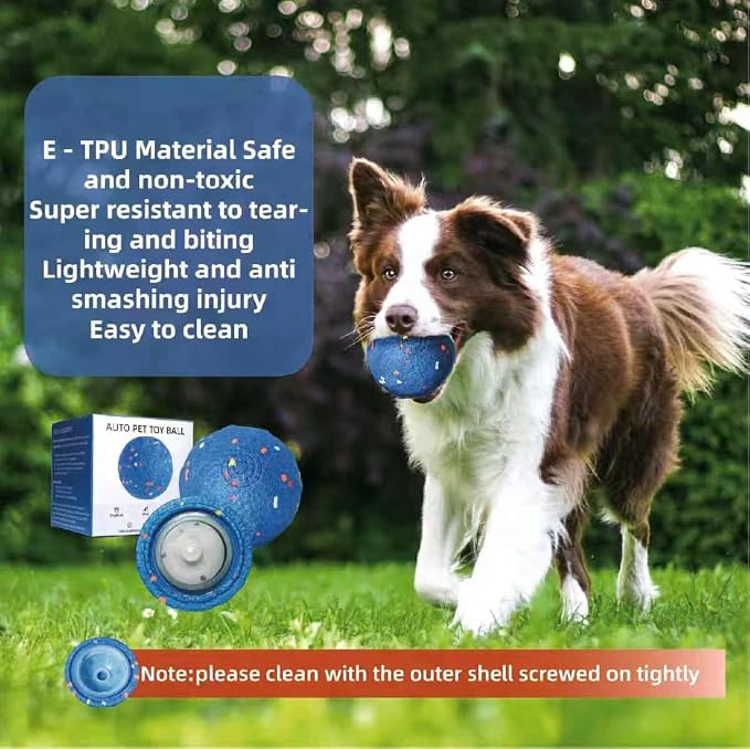Smart Bouncing Dog Ball Dual Mode | Automatic bouncing electronic dog ball with dual smart vibration modes & Type-C USB charging.