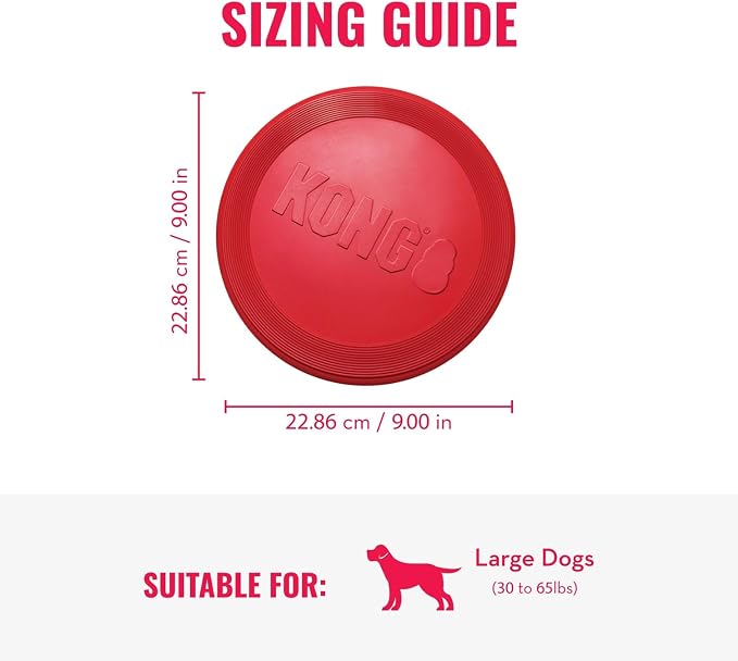KONG Goodie Bone and Flyer Dog Toy Set, for Medium Dogs | A Two-Toy Set with a Treat-Holding Rubber Bone & a Soft Rebounding Flying Disc to Enrich Daily Playtime