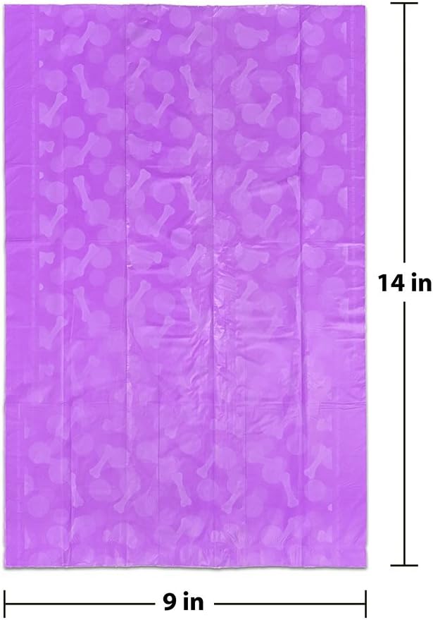 Bags on Board Patterned Dog Waste Bags, 9x14 in, 140 bags, Patterned (3203940045)