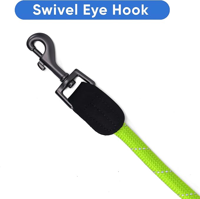Pawtitas 6FT Training Dog Leash Durable Small Rope Leash for Dogs Premium Quality Heavy Duty Rope Lead Strong and Comfortable - Green Puppy Leash