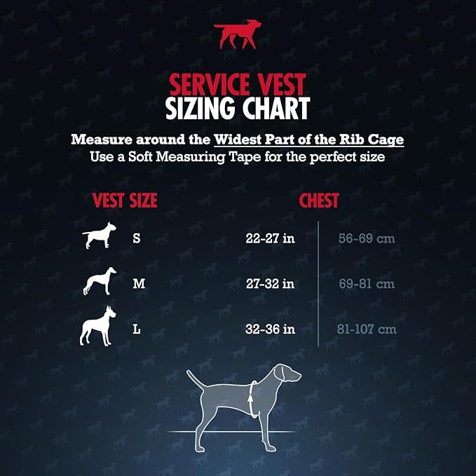 Tuff Pupper Service Dog Vest with ID Pocket | No Leash Attachment | Quick-Release Magnetic Buckles | Reflective Trim | Adjustable Fit | Comfortable & Durable | Designed for Small Dogs (Red, Medium)