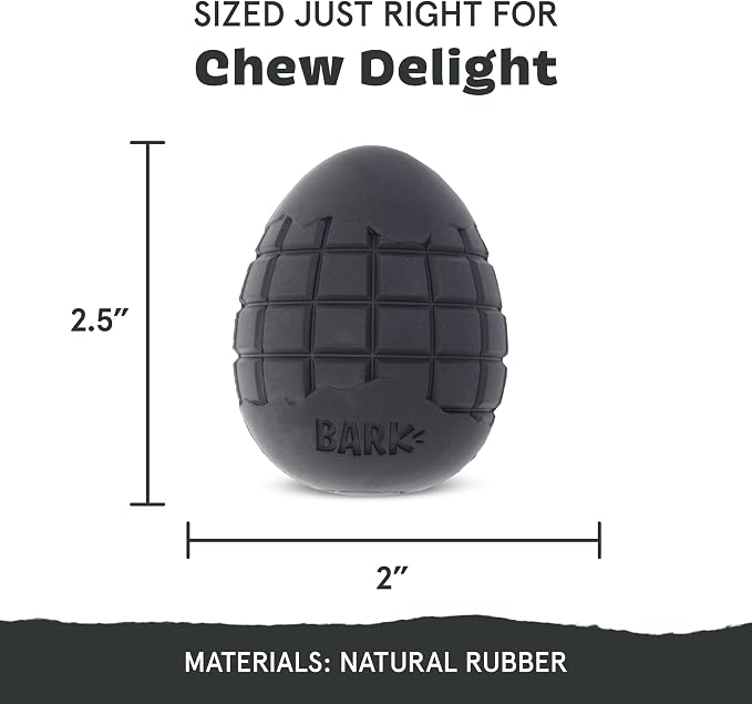 BarkBox Origin Super Chewer - Toy for Small Dogs | Durable Dog Toy for Aggressive Chewers - Treat Dispensing Chew