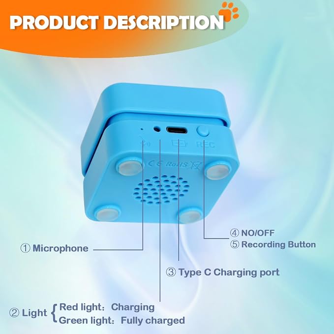 Rechargeable Dog Buttons Starter Pack, 6 Counts