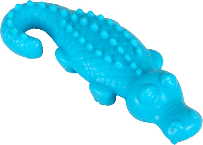 Arm & Hammer Nubbies Gator Dog Dental Chew Toy, Mint Flavor, 24-Pack | Baking soda infused, scrubbing grooves reduce plaque and tartar, no stuffing, for moderate chewers daily