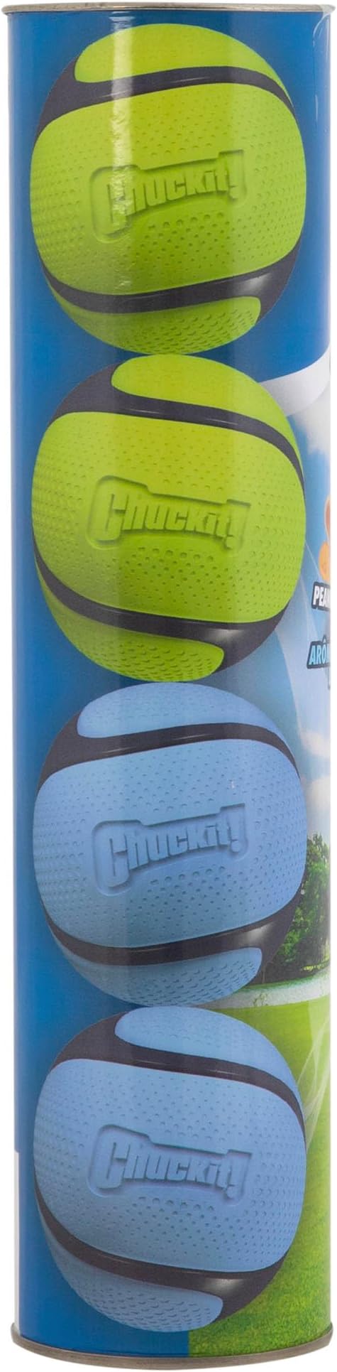 Chuckit! Sniff Fetch Balls Canister, 4 Pack, for Medium Dog Breeds | Made for Dogs Weighing 20 to 60 Pounds