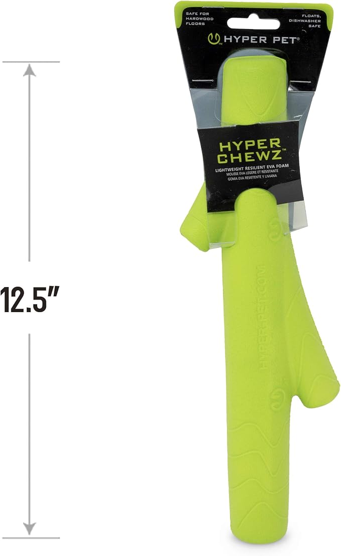 Hyper Pet Fetching Dog Toys - Throwing Stick Dog Toy Made With EVA Foam - Easy To Clean & Floats On Water | Easy to clean design for pool or beach days, buoyant and lightweight for all breeds, keeps pups splashing and retrieving