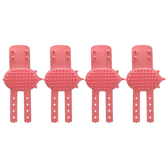 4pcs Groomer Massage Brushes Furniture Mountable Grooming Tool for Itch Relief Adjustable Silicone Cats Groomer