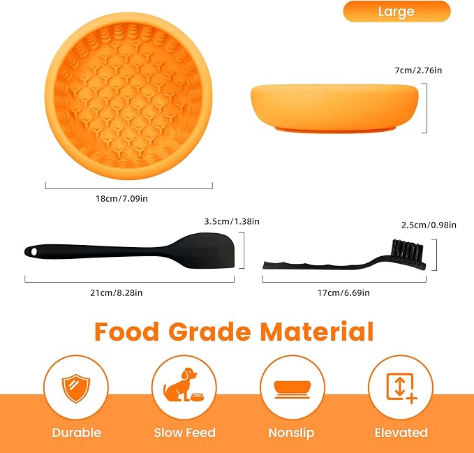 SmartTail Slow Feeder Dog Bowls, BPA-Free Lick Bowl for Dogs | Freezeable Design, Longer Licking Time, Supports Yogurt, Peanut Butter and Wet Food for Daily Enrichment, Dishwasher Safe