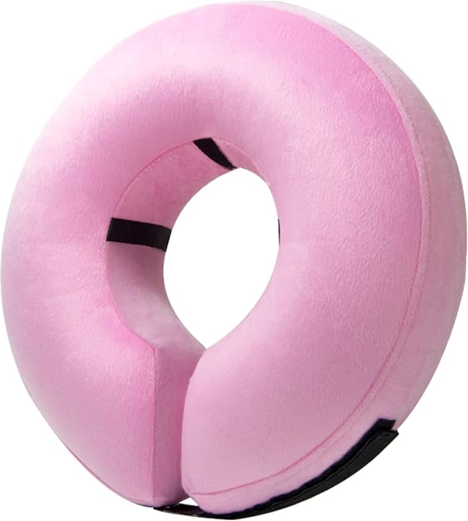 BENCMATE Inflatable Dog Cone Collar Alternative After Surgery XXLarge,Pink | Soft Dog Cone for Small Medium Large Dogs and Cats, Doggie Neck Donut Recovery ECollar to Stop Licking Pets from Injury