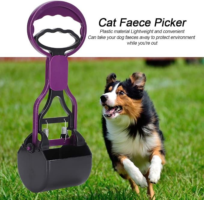 Dog Poop Scooper Long Handle, 28cm, Pet Poop Scooper, Portable Dog Poop Scoop, Pick Up Dog Feces or Pet, 28 X 11 X 7cm