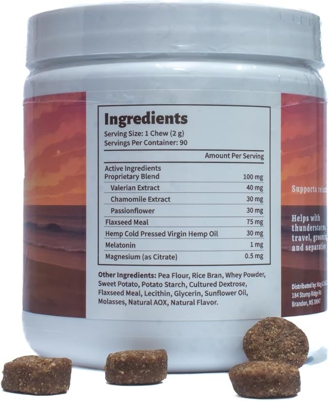Calming Chews for Dogs, Bacon, 90-Pack, 90 Count