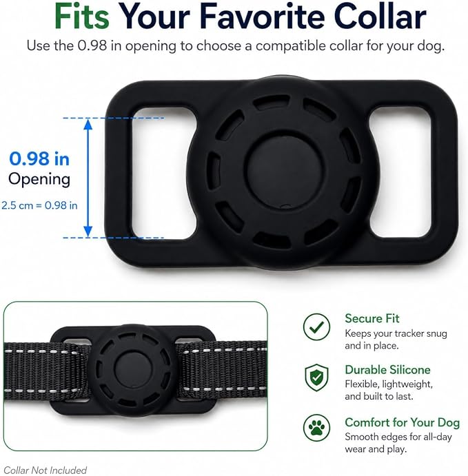 GPS Collar for Dogs,Pet Tracker (Android Only) Smart tag,Waterproof Compatible with Google Find My,No Monthly Fee,Advanced Tracking Solution Smart Collar for Pet Safety Ideal Small Large Dogs
