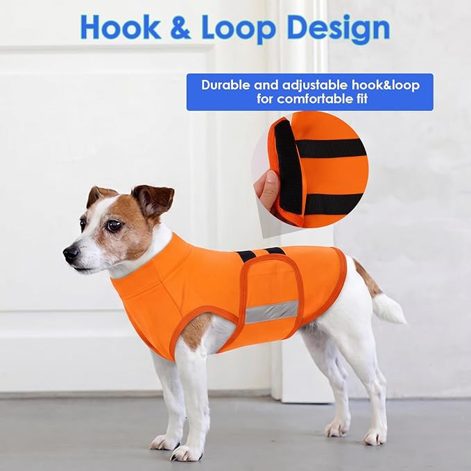 MIGOHI Dog Anxiety Relief Coat, X-Small, Small, Orange