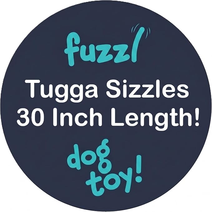 Fuzzl Sizzles Tugga Dachshund Rope Toy for Puppies and Small Medium Dogs | Plush and Latex, Sausage Dogs Attached, Durable Interactive, Tug Chew Toy