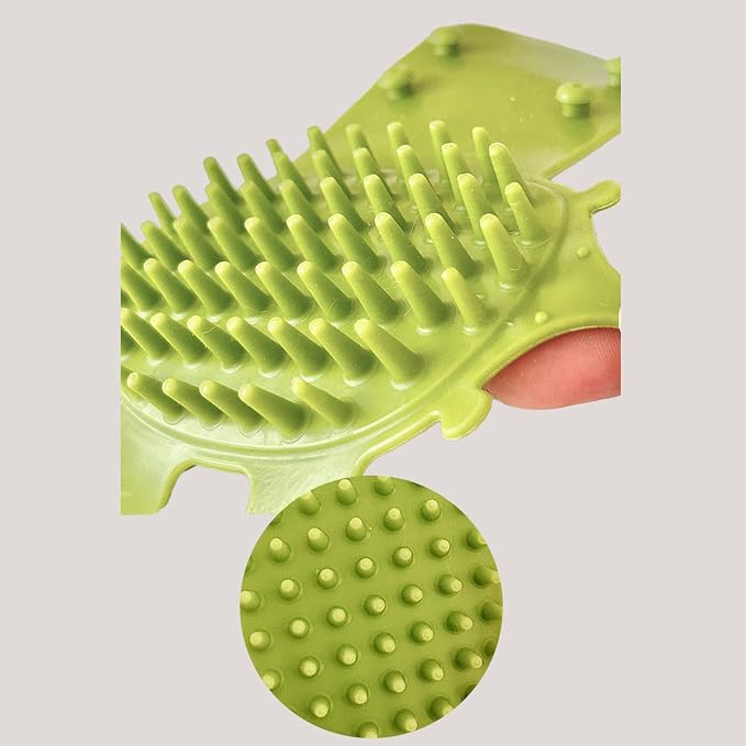 4pcs Groomer Massage Brushes Furniture Mountable Grooming Tool for Itch Relief Adjustable Silicone Cats Groomer