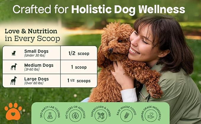 Dog Multivitamin Powder, Skin Coat Joint & Gut, Cheesy Beef