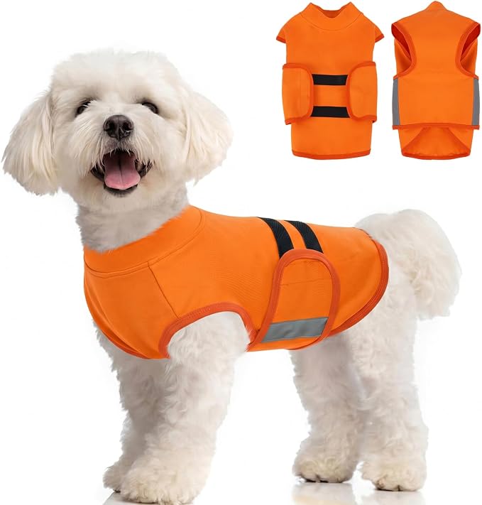 MIGOHI Dog Anxiety Relief Coat, X-Small, Small, Orange