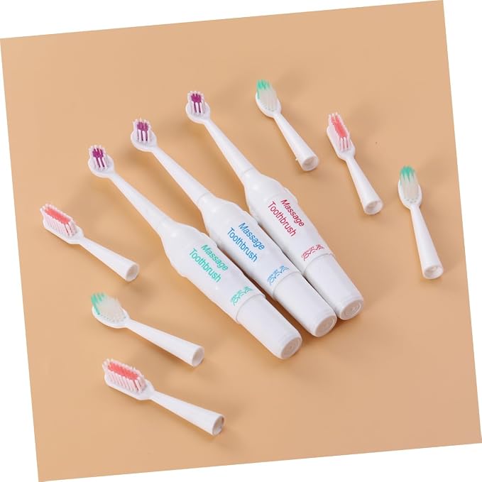PET-Friendly Electric Toothbrush Waterproof Rechargeable Dog and Cat Toothbrush Travel Case Convenient Three-Sided Design for Effective Teeth Cleaning Random Color