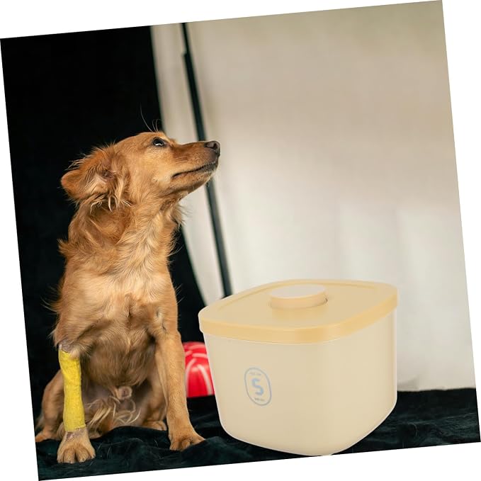 UPKOCH Small Airtight Pet Food Storage Container Vacuum Sealed Dog and Cat Food Bin Plastic Household Snack Keeper for Freshness and Moisture Protection