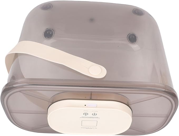 ZJchao VACUUM SEAL PET FOOD CONTAINER EFFICIENTLY KEEPS FOOD LARGE CAPACITY CAT DOG FOOD, LARGE, Grey