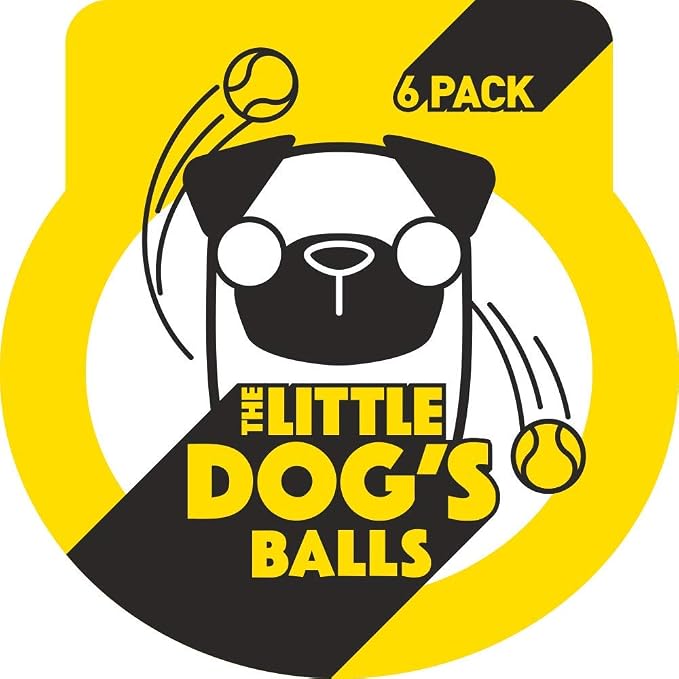 The Little Dog’s Balls Small Dog Tennis Balls 6-Pack Yellow Floats in Water | Our fetch balls combine non-abrasive felt exterior and a thicker rubber core Durable Dog Toy for Outdoor Play & Training
