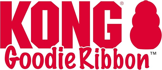 KONG Goodie Ribbon, Stuffable Natural Rubber Dog Toy, for Small Dogs | Stuffable Bone-Shaped Rubber Toy with Four Fillable Goodie Grippers for Fun, Treat-Based Enrichment Play