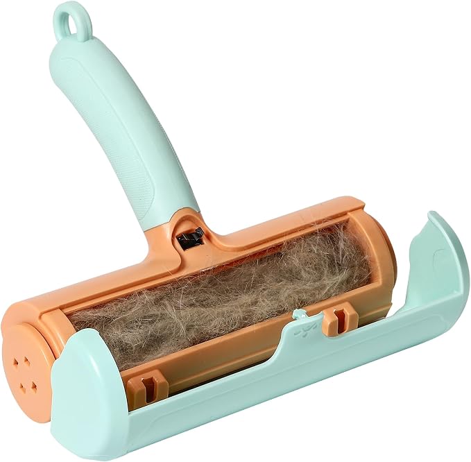 Reusable Pet Hair Remover Roller for Dog & Cat Hair – Lint Roller for Couch, Furniture, Carpet, Clothes & Car – Self-Cleaning Dog Hair Lint Roller and Cat Hair Remover for Home