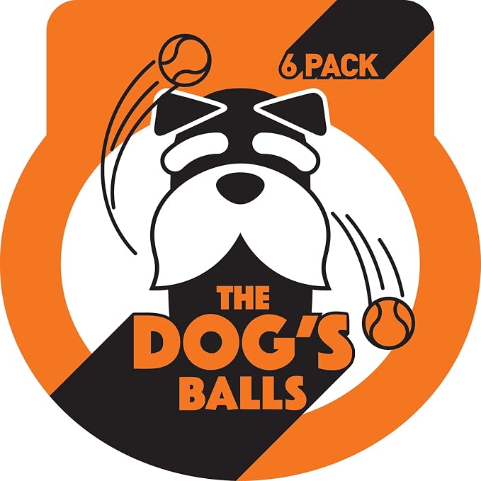 The Little Dog’s Balls Small Dog Tennis Balls 6-Pack Orange Floats in Water | Our fetch balls combine non-abrasive felt exterior and a thicker rubber core Durable Dog Toy for Outdoor Play & Training