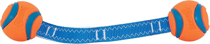 Chuckit! Ultra Duo Tug Toy, Small Indoor and Outdoor for Dogs 0-20 Pounds | Also Doubles as a Dog Ball