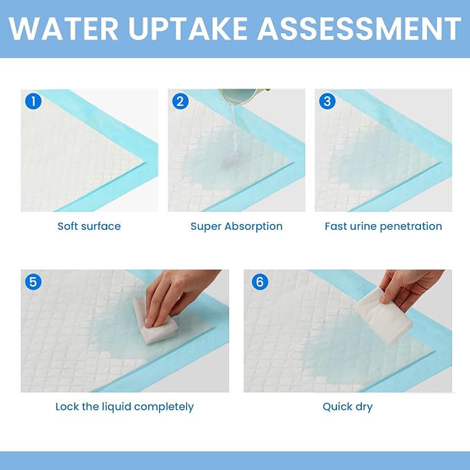 Dog Pee Pads Extra Large, Training Pads 28x30 50 Count, Pee Pad for Dogs, Super Absorbent Leak-Proof Quick Drying Pee Pads