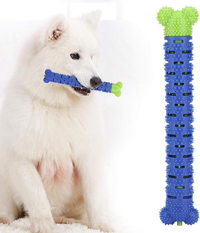 Gavigain Silicone Dog Toothbrush Stick, Multi Directional, Gum Massage, Easy to Clean, for Dogs, Effective Plaque and Tartar Removal