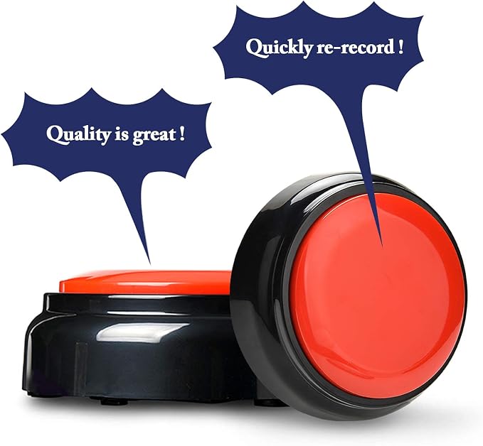 Voice Recording Button, Easy Button, 30 Seconds