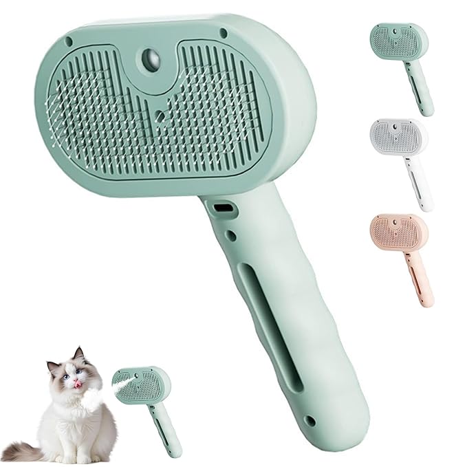 Dog Brush for Shedding，2025 New Model 3-in-1 Pet Hair Removal Comb, Green