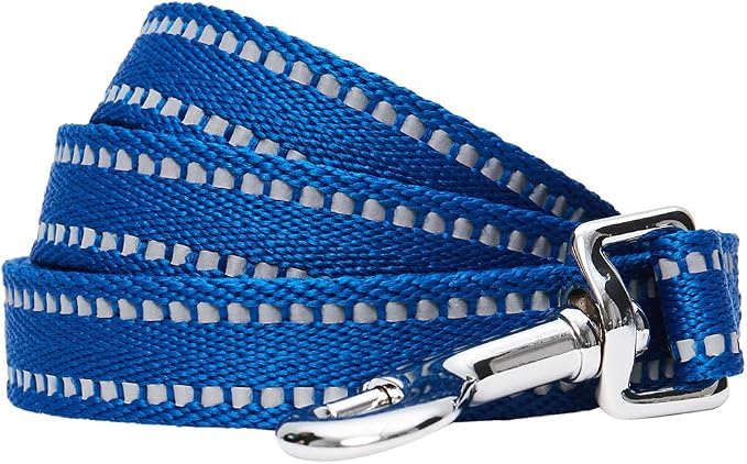 Blueberry Pet Matching Reflective Harness and Leash Set | Adjustable Pastel Vest with Lead for Dogs – Great Value Gift Set | Adjustable Navy Vest for Medium Breeds
