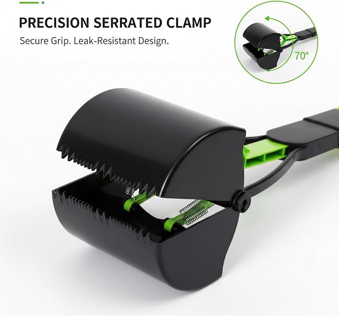 28“pooper scooper,dog pooper scooper,pooper scooper for large dogs,Folding Dog Poop Scooper, No-Bend Cleanup,with Durable Spring & Premium Material, Works on Grass/Dirt/Gravel & More Surfaces (Green)