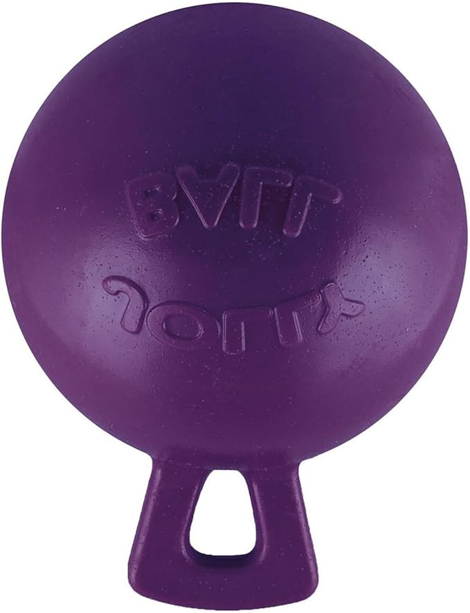 Tug-N-Toss Ball Color: Purple, Size: 8" H x 6" W x 6" D