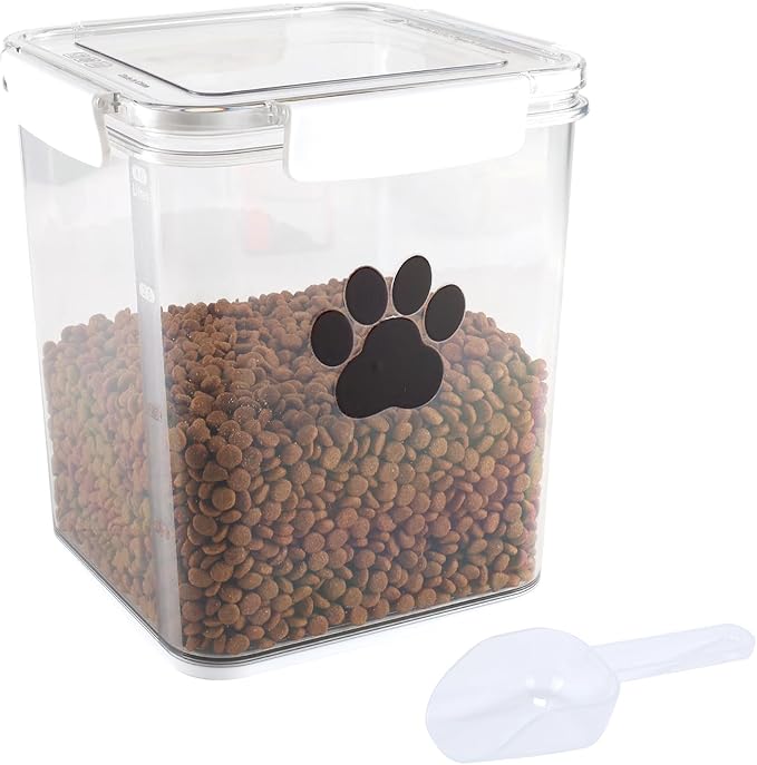 4L Dog Food Storage Container, 4L, White