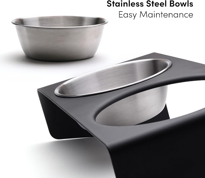 xympo Elevated Pet Bowl, for Cats and Small Dogs