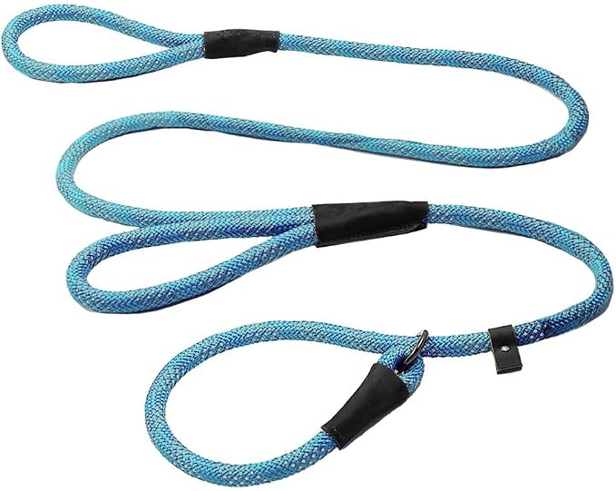 Max and Neo Double Handle Rope Slip Lead Leash - We Donate 1 for 1 to Dog Rescues for Every Product Sold