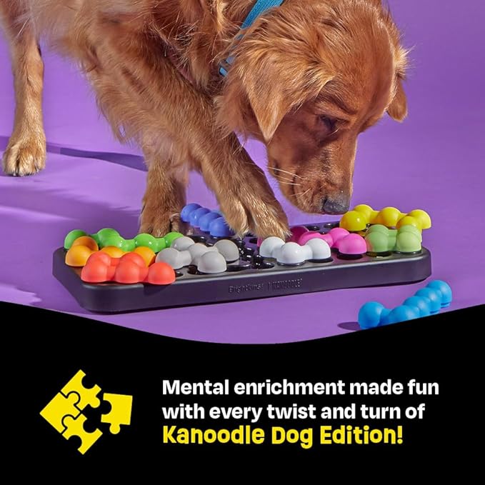 Brightkins Kanoodle Dog Edition Large - Puzzle Toys for Dogs, Interactive Dog Toys, Large Puppy Treat Toy, Cat Puzzle Feeders, Brain Training for Dogs, Mental Enrichment Pet Games, Puzzles for Puppies
