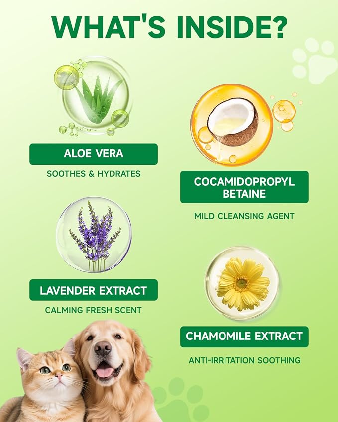 Eagou Diary Dog Ear Cleaner Solution with Aloe, Lavender, Chamomile