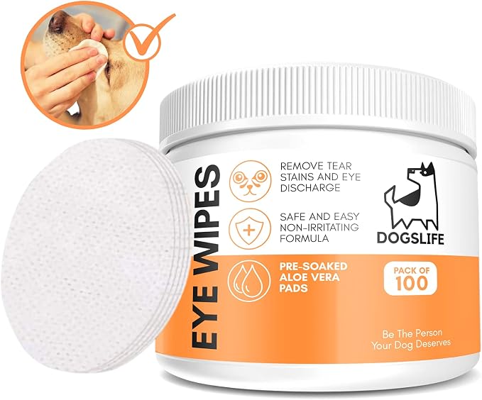Dog Eye Wipes, Pack of 100