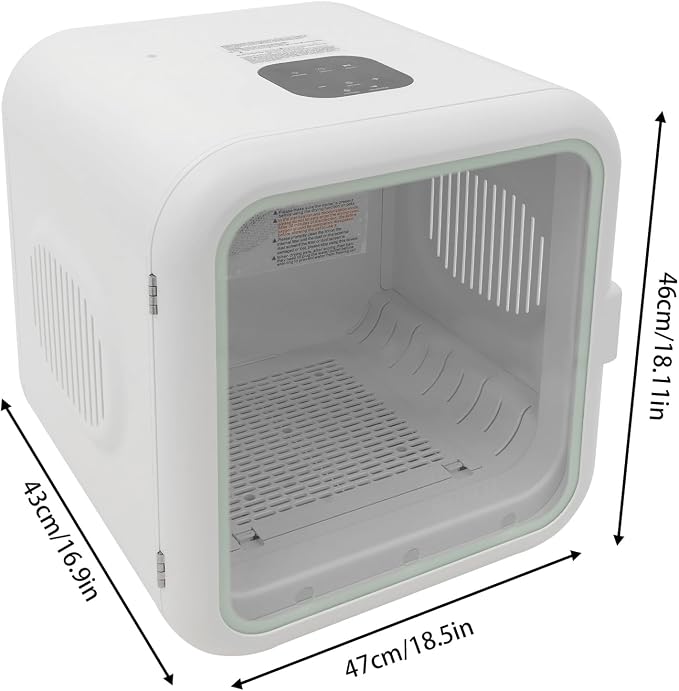 DYNAMI 62L Automatic Pet Dryer Box for Cats and Dogs,800W Quiet Dog Hair Dryer with Adjustable Temperatur&Time,Hands-Free Cat Drying Box Portable Grooming Dryer