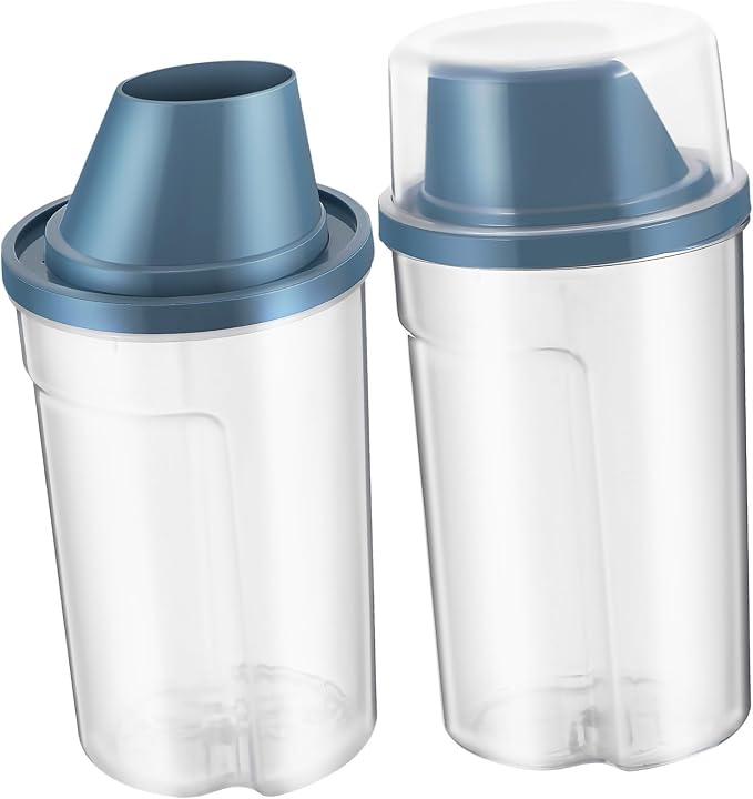 BESPORTBLE 6pcs Cat Food Bucket Airtight Lids Pet Food Storage Container No Spill Tightly Sealed Easy to Handle for Dogs Cats