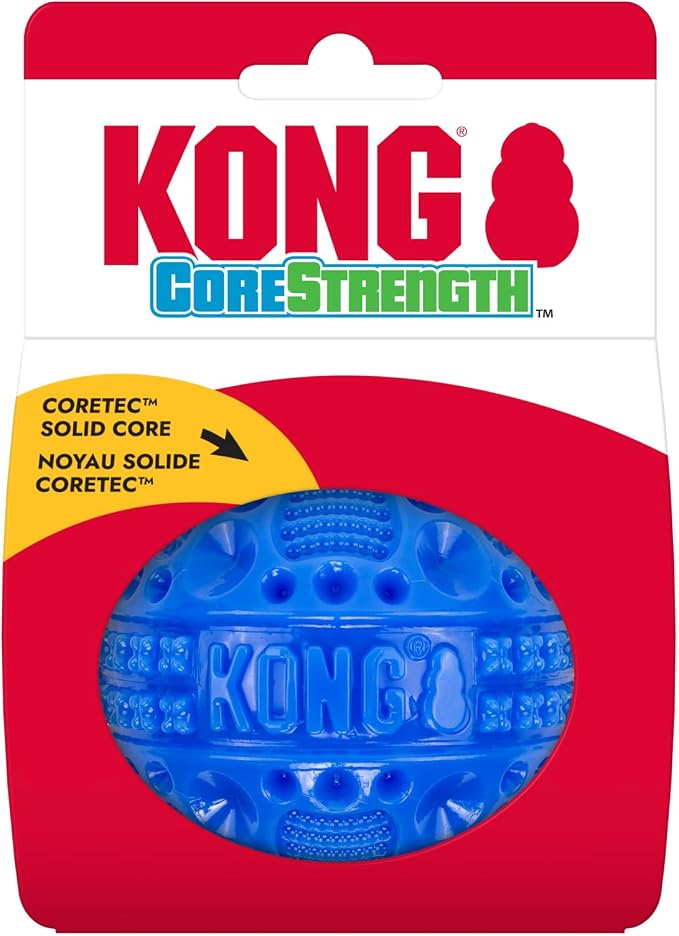 KONG CoreStrength Dog Toy – Ball – Durable Tough Chew Toy for Medium & Large Dogs – Textured Dental Chew for Teeth & Gums – Fetch & Interactive Play