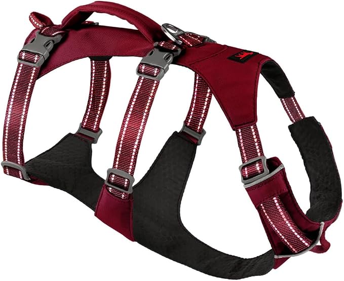 Tuff Pupper Escape Proof Dog Harness for Medium Dogs | No Pull Lightweight Adjustable Harness | No Escape Multifunctional Outdoor Pet Gear | Strong Durable Breathable | Secure Comfortable Fit