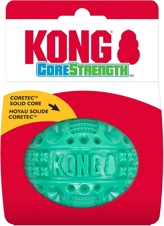 KONG CoreStrength Dog Toy – Ball – Durable Tough Chew Toy for Medium & Large Dogs – Textured Dental Chew for Teeth & Gums – Fetch & Interactive Play