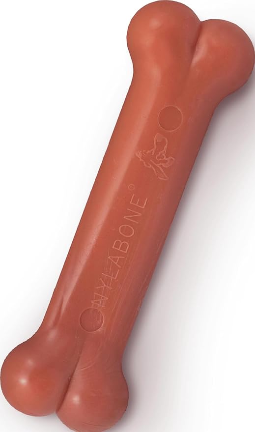 Nylabone Power Chew Classic Bone Chew Toy for Dogs, Durable Dog Toys for Aggressive Chewers, Bacon Flavor, X-Small/Petite - Up to 15 lbs. (1 Count) | Durable, discourages destructive chewing, long lasting, flavor throughout, keeps dogs busy, for dogs u...