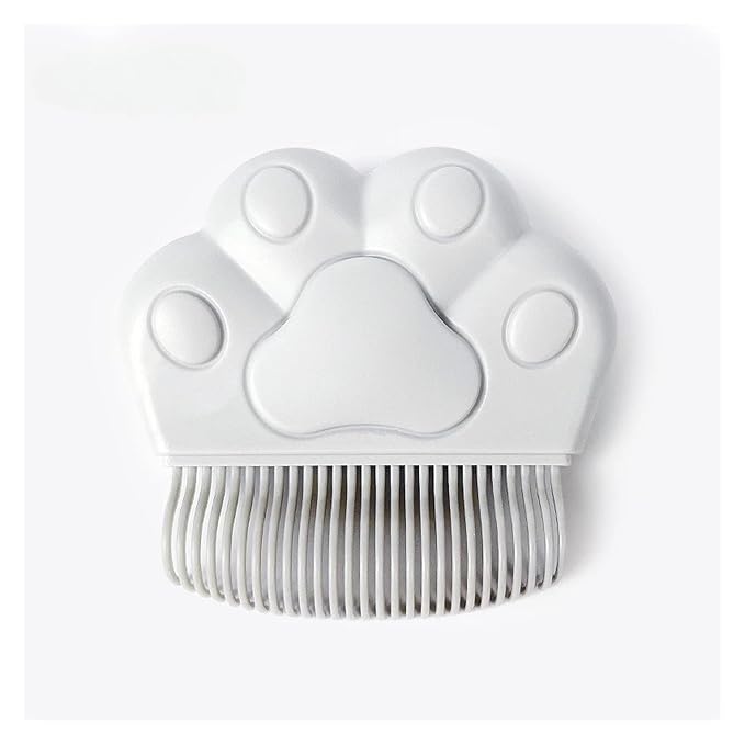 Double-Sided Stainless Steel Cat Brush - Pet Grooming Tool for Shedding and Hair Removal(GRAY)