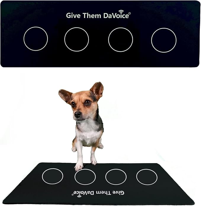 DaVoice Dog Button Mat, 4 Button Placements
